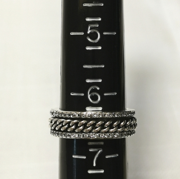 NEW Diamonique CZ eternity band ring size 6.5 - Picture 9 of 10